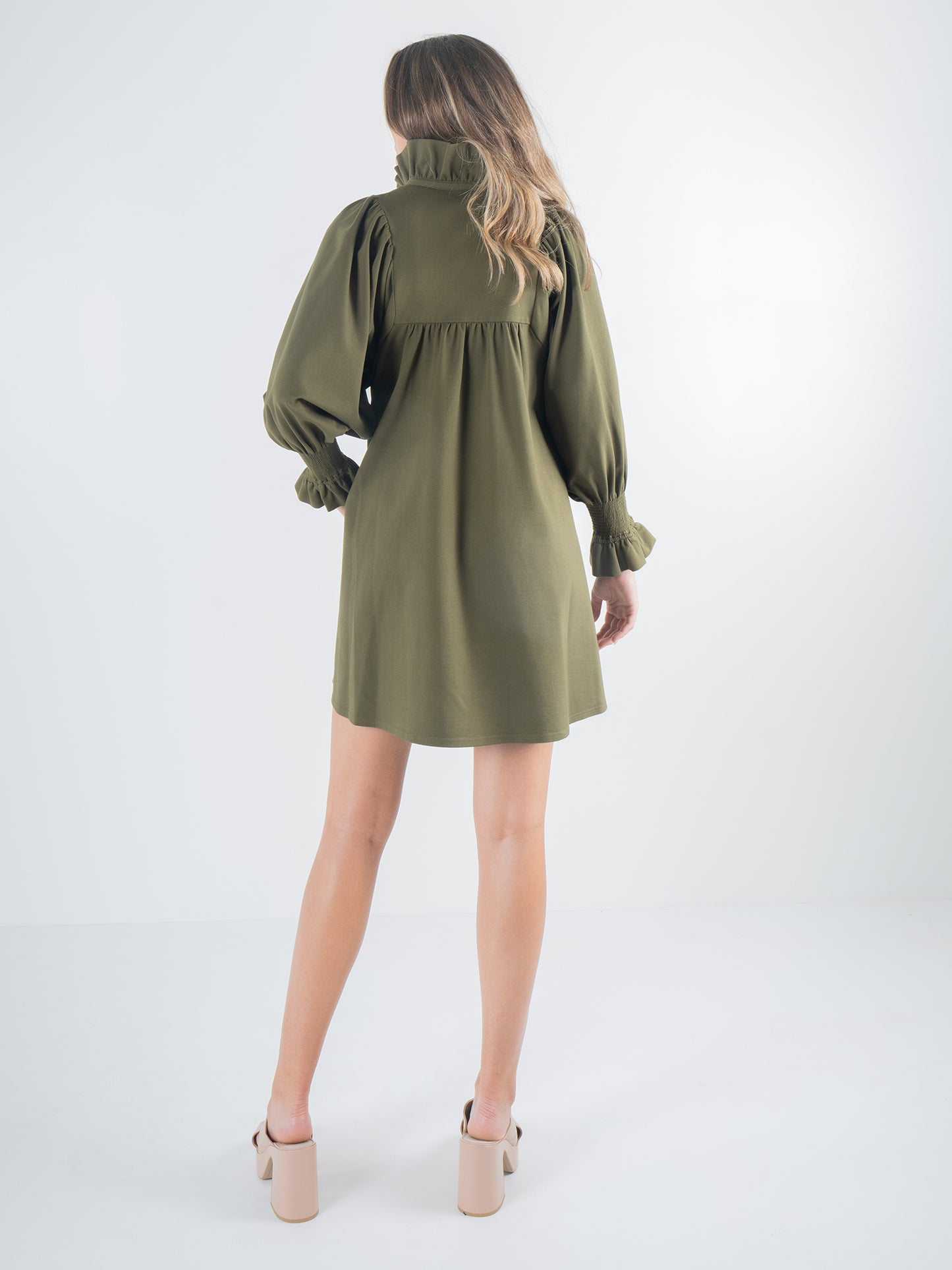 Charlotte Dress - Olive Night