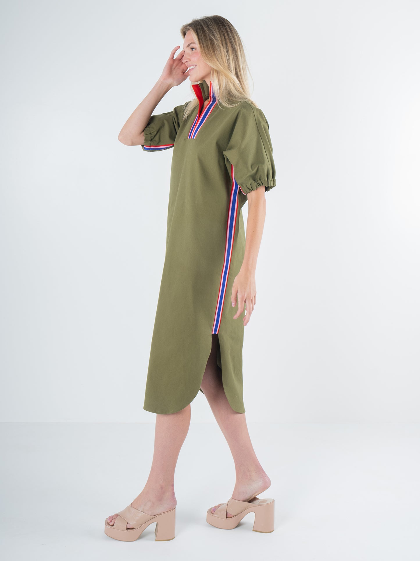 Poppy Caftan - Army