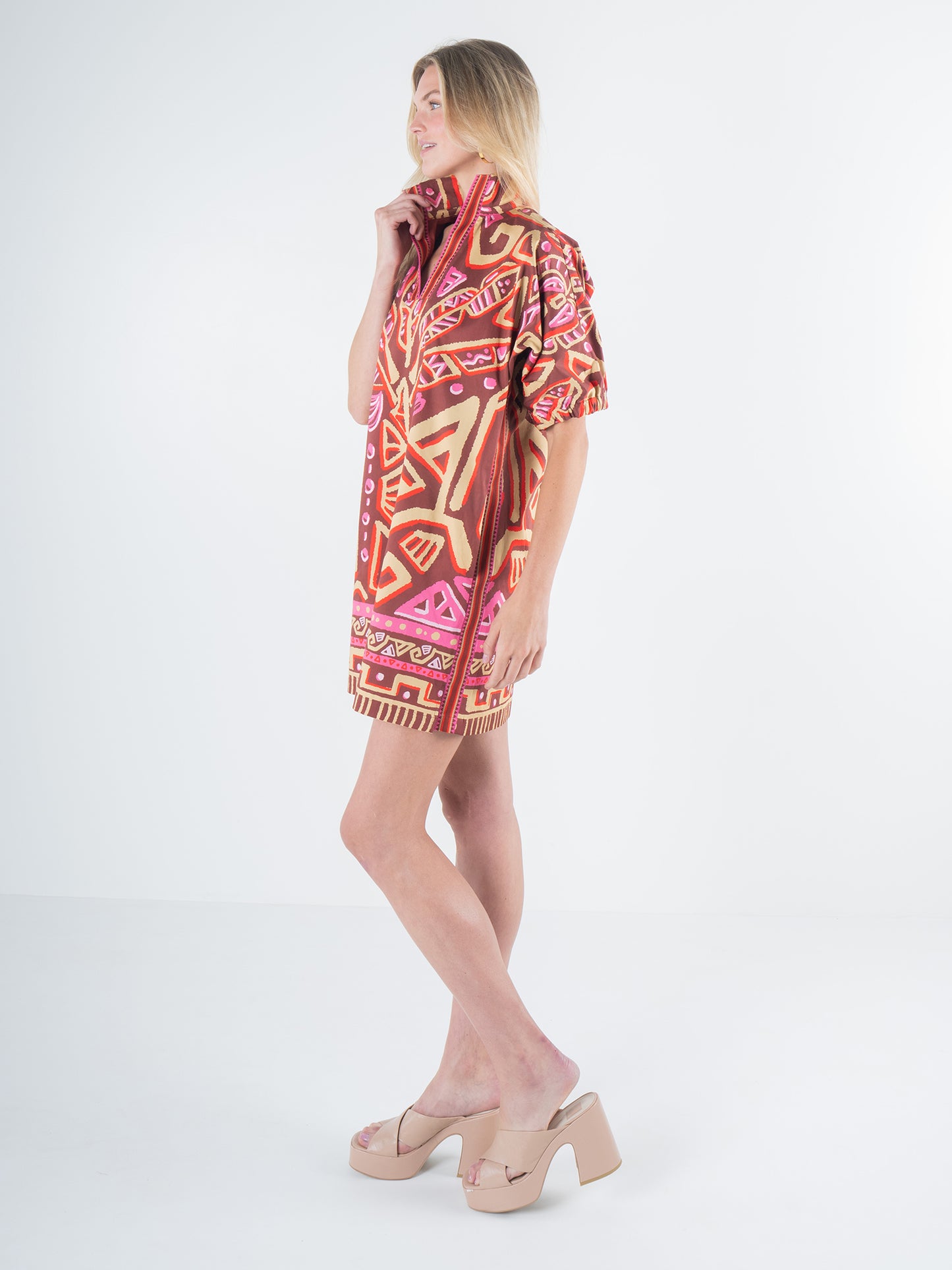 Poppy Dress - Tribal Palm