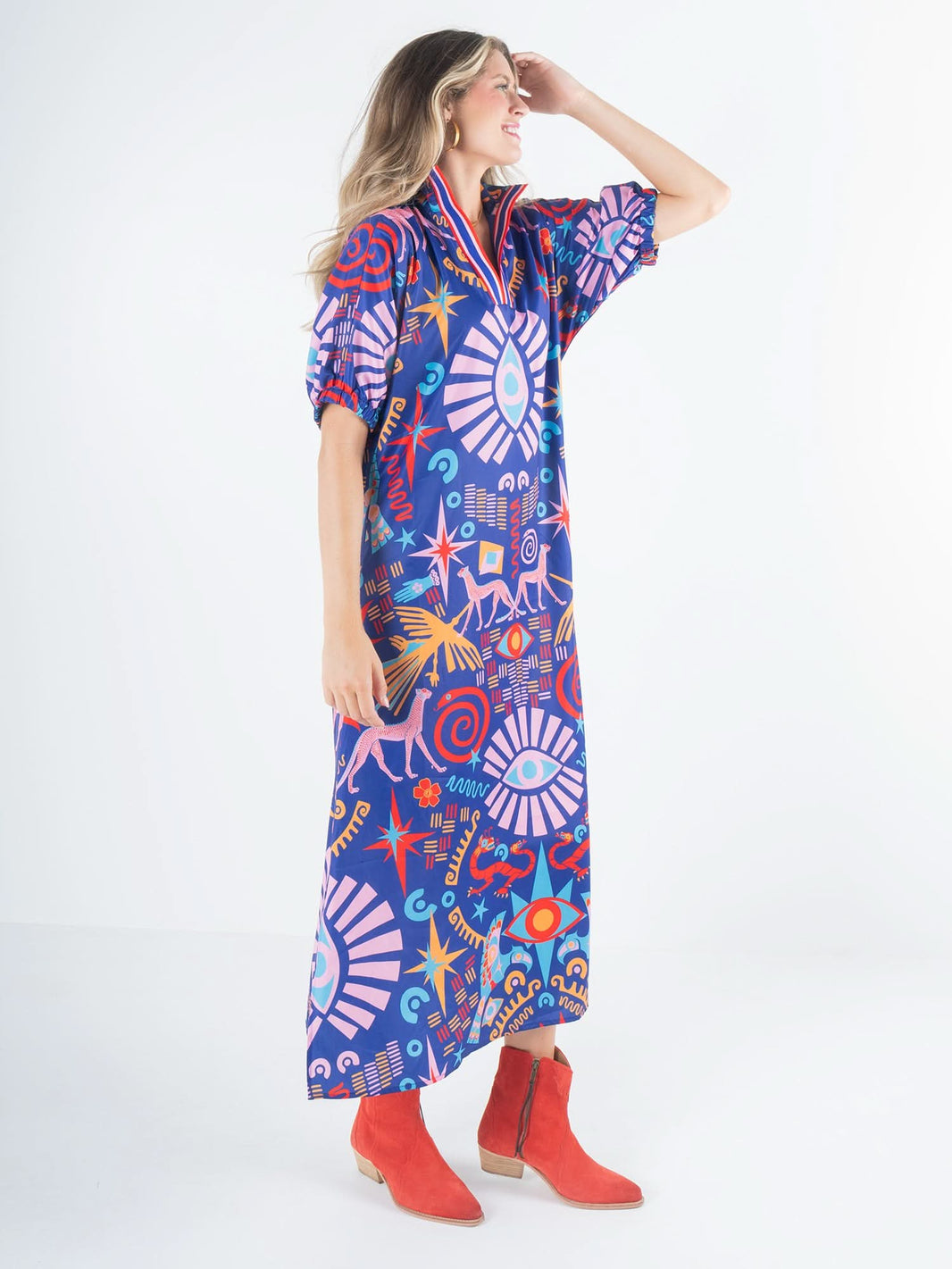 Poppy Dress Amethyst Moire main image 0