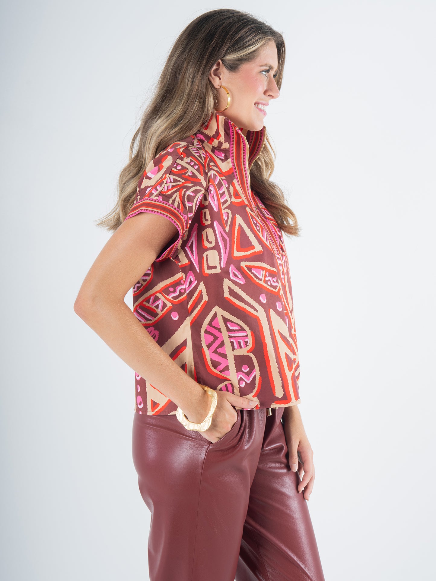 Poppy Pullover - Tribal Palm