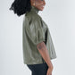 Poppy Top - Olive Night Vegan Leather