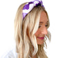 Purple Collegiate Cheetah Headband