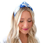 Blue Collegiate Cheetah Headband