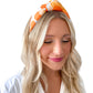 Orange Collegiate Cheetah Headband