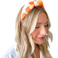 Orange Collegiate Cheetah Headband