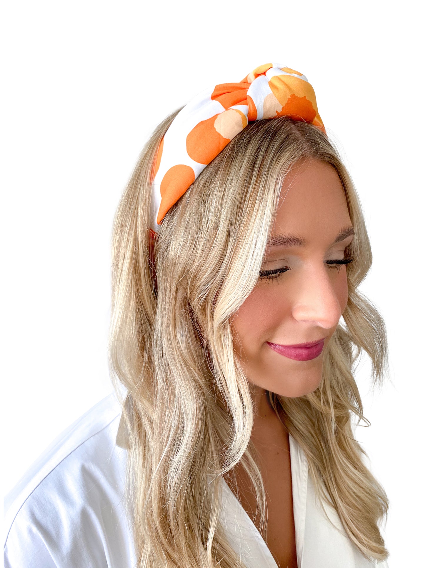 Orange Collegiate Cheetah Headband