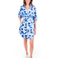 Palmer Dress - Blue Collegiate Cheetah