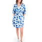 Palmer Dress - Blue Collegiate Cheetah