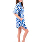 Palmer Dress - Blue Collegiate Cheetah