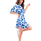 Palmer Dress - Blue Collegiate Cheetah