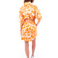 Palmer Dress - Orange Collegiate Cheetah