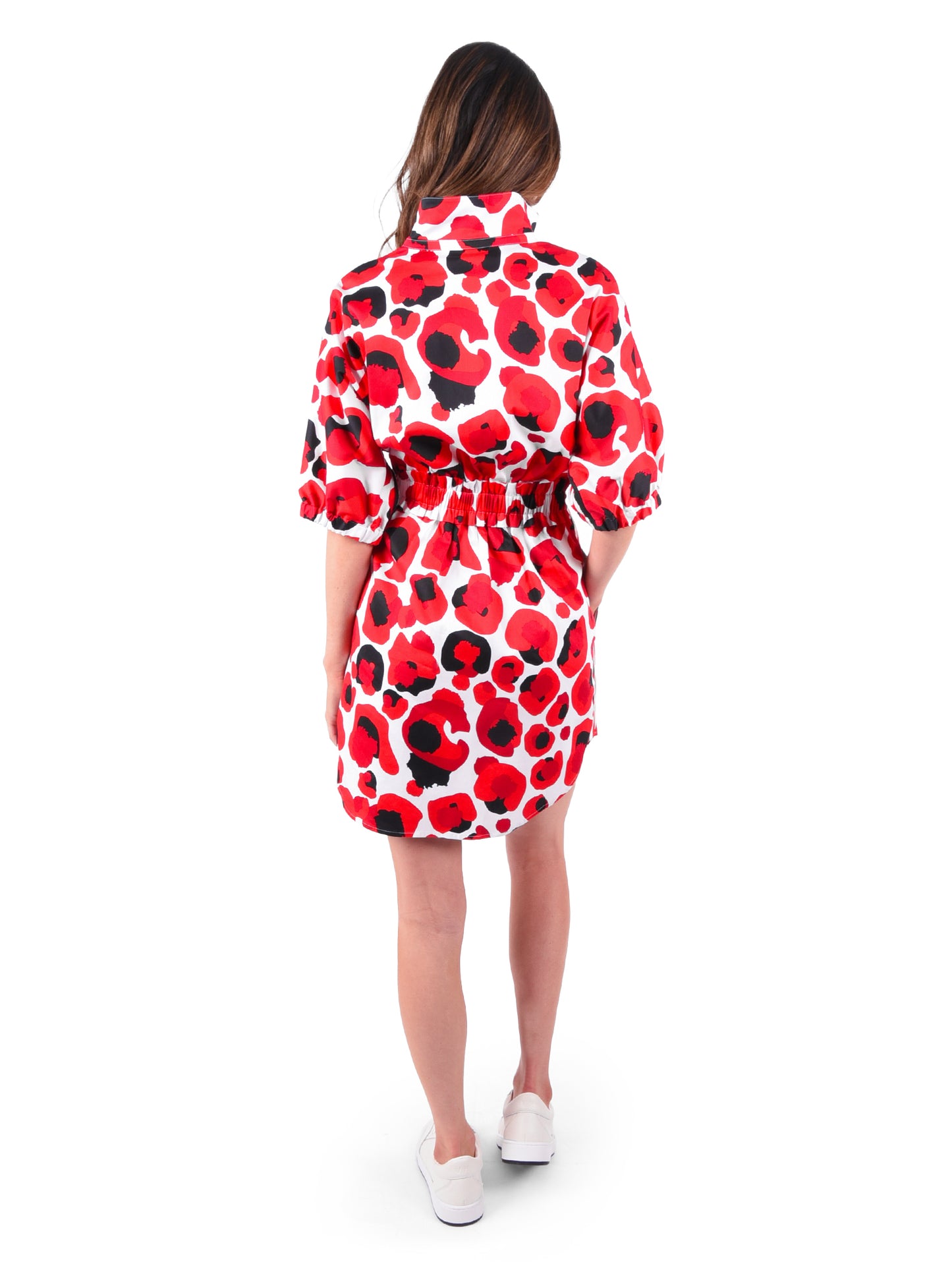 Palmer Dress - Red Collegiate Cheetah