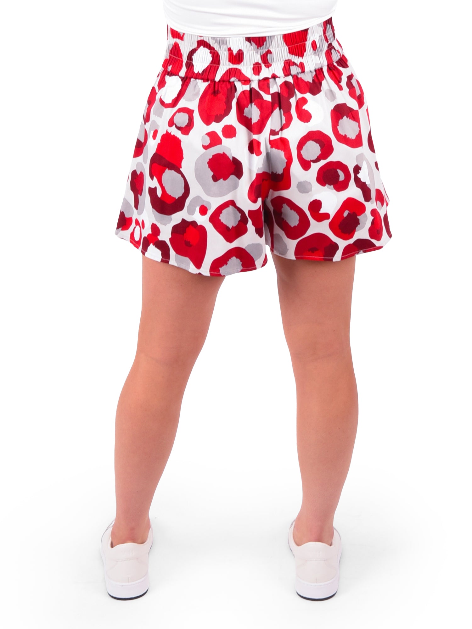 Party Short Burgundy Collegiate Cheetah