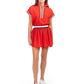 Swing Short - Red Varsity Ombre