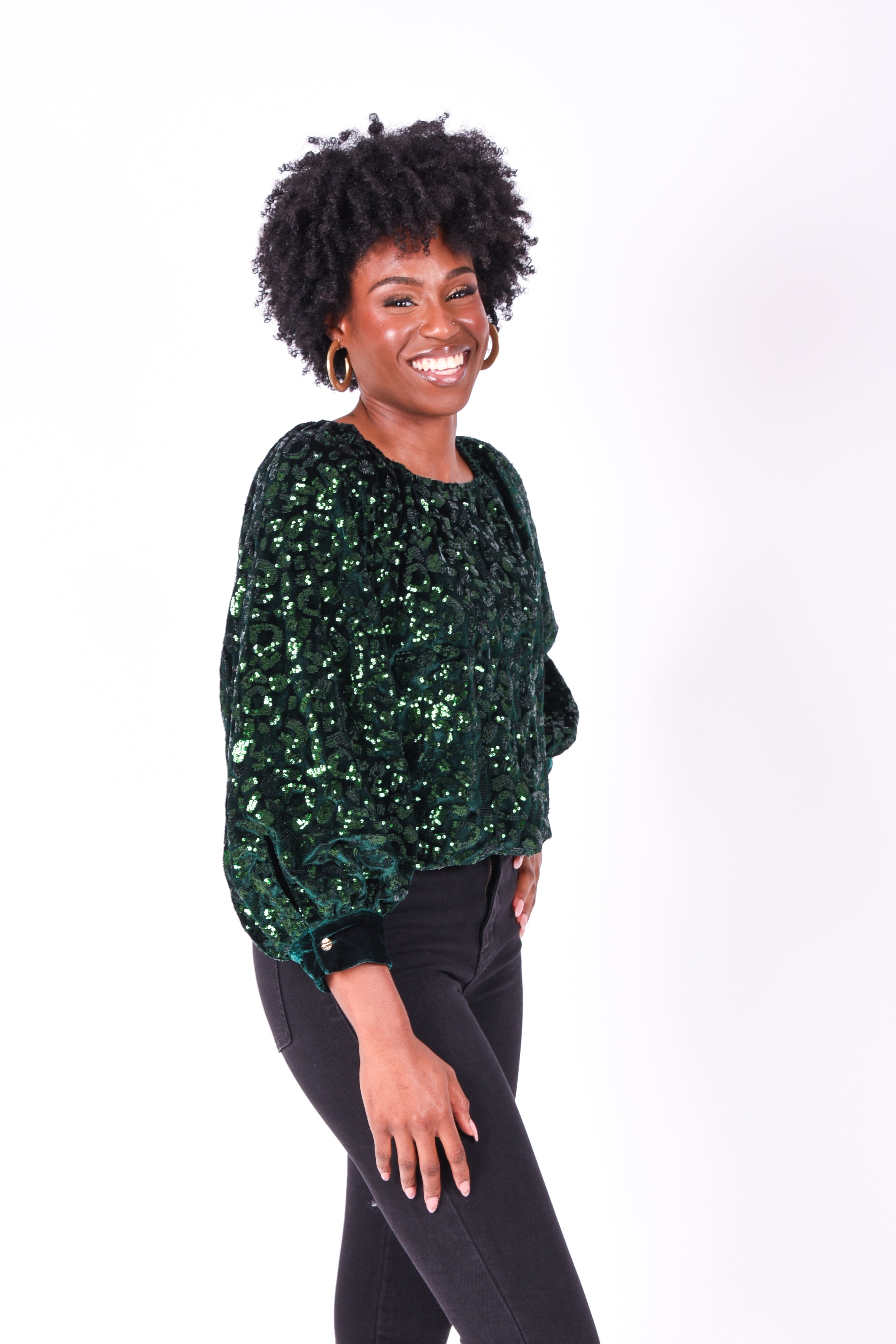 Green sequin outlet jumper