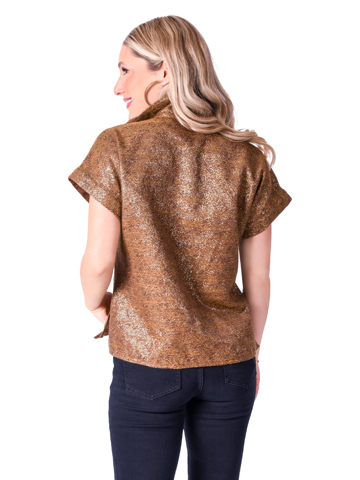 Poppy Pullover - French Gold Tweed