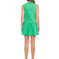 Varsity Daisy Dress - Emerald Cheetah