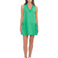 Varsity Daisy Dress - Emerald Cheetah