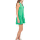 Varsity Daisy Dress - Emerald Cheetah