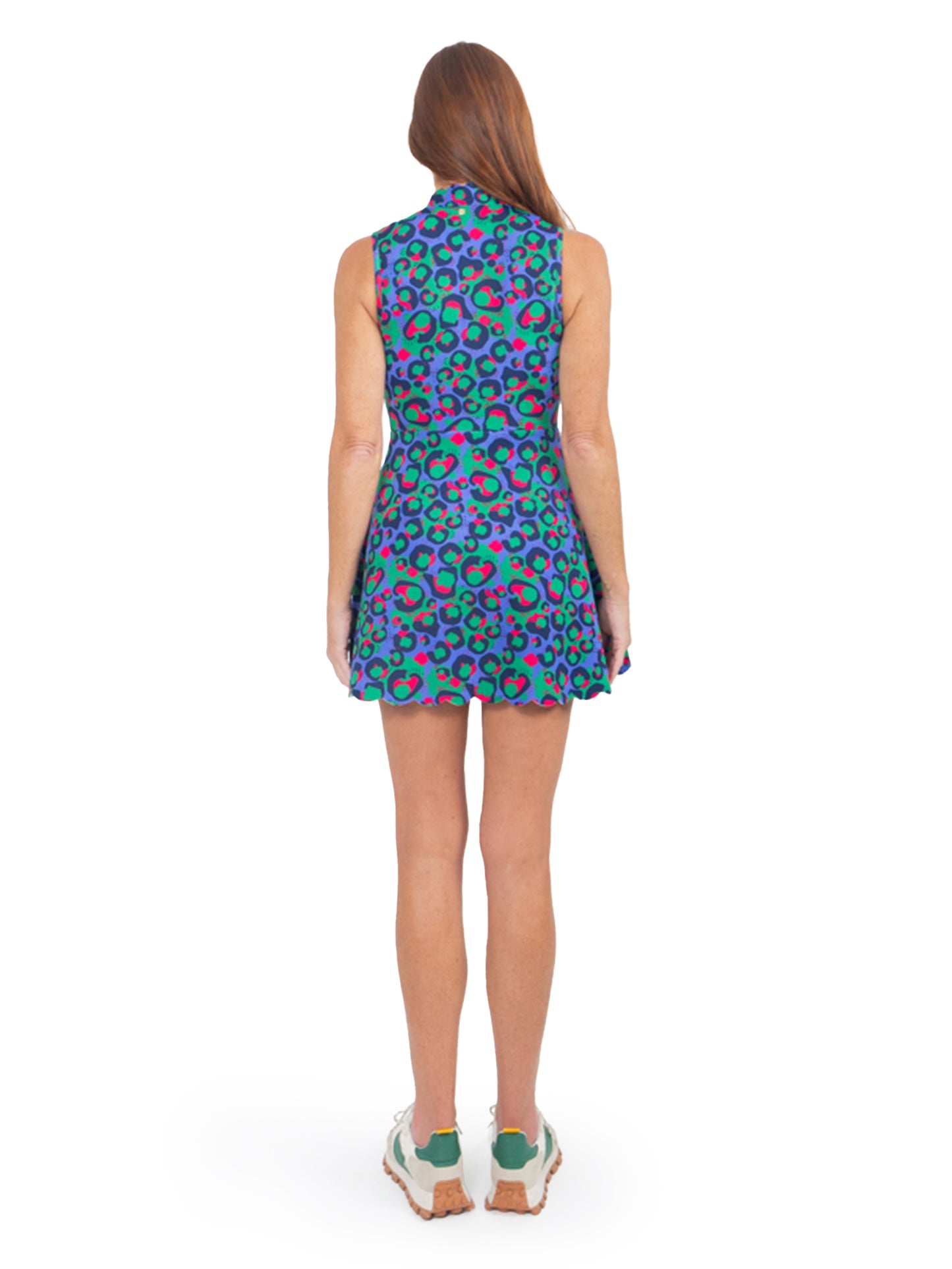 Varsity Orchid Dress - Freckle Spot Cheetah