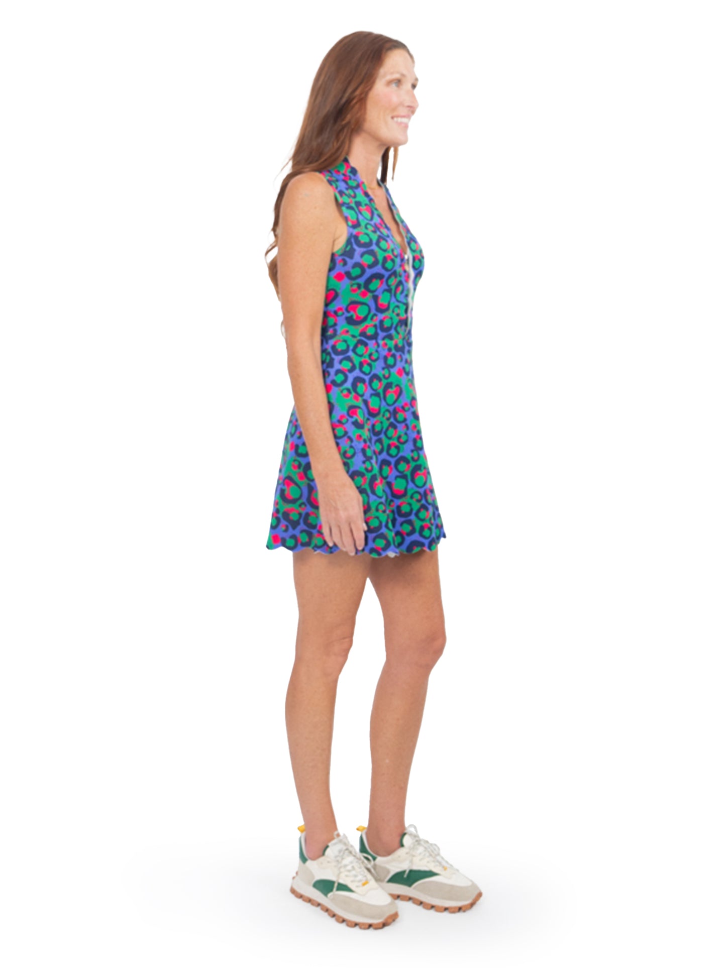 Varsity Orchid Dress - Freckle Spot Cheetah