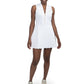 Varsity Orchid Dress - White Scuba