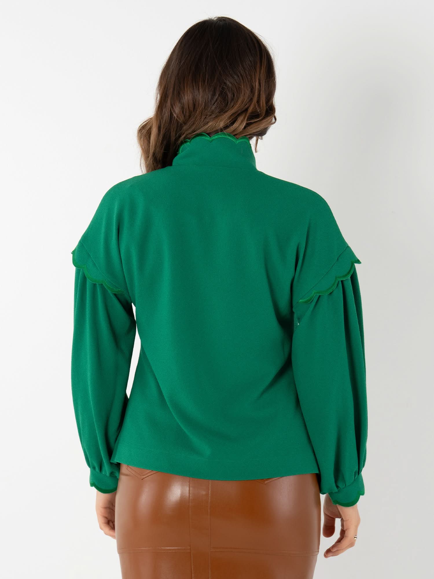 Orchid Top in Green Jacket – Emily McCarthy