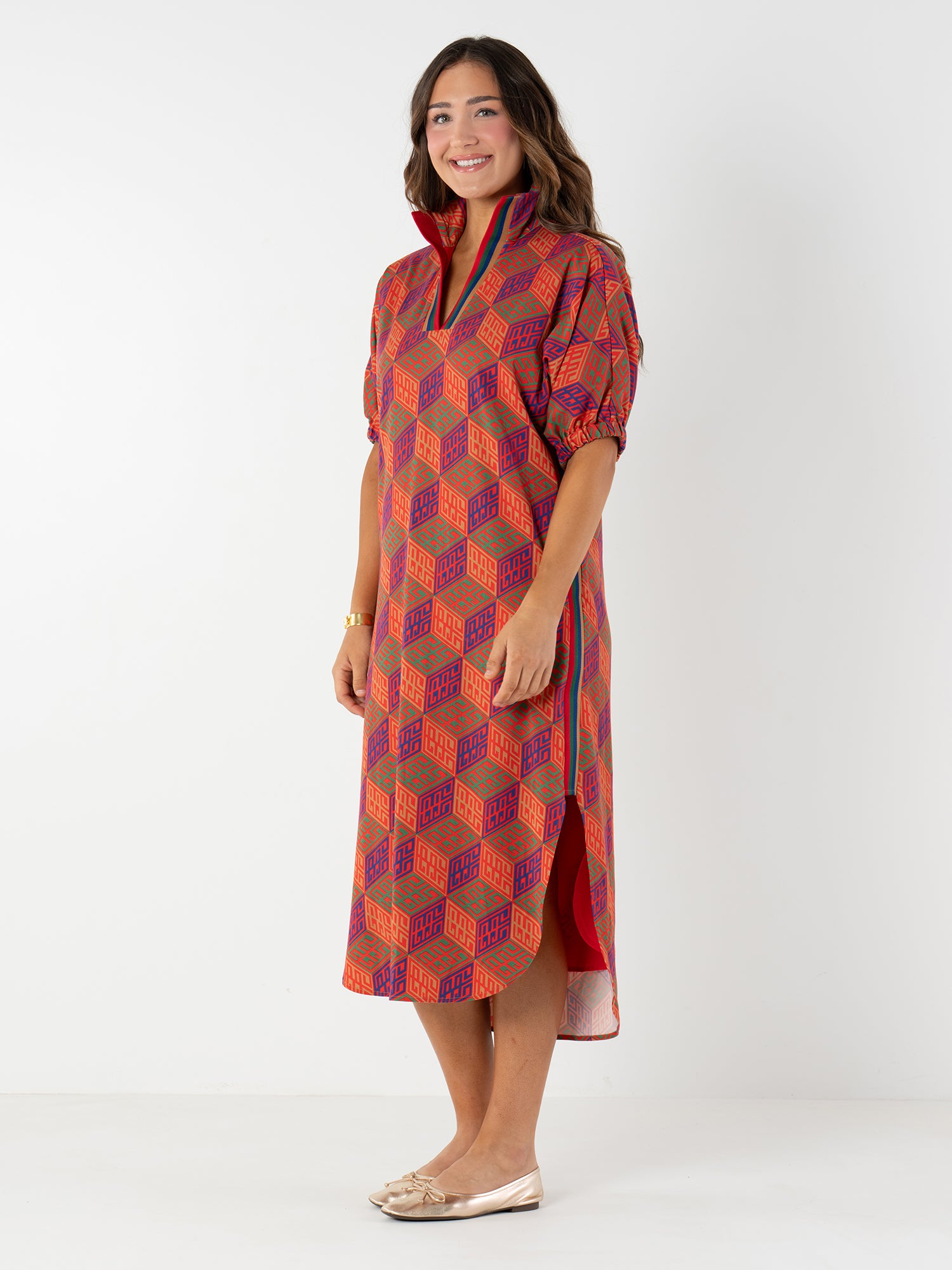 Poppy Caftan in Vintage Monogram – Emily McCarthy