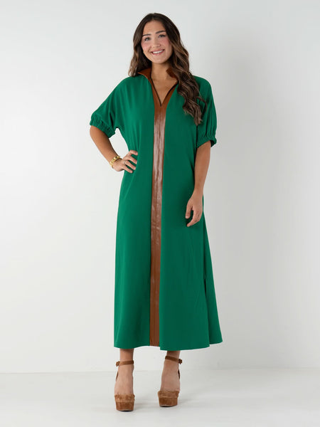 Poppy Maxi in Green Jacket – Emily McCarthy