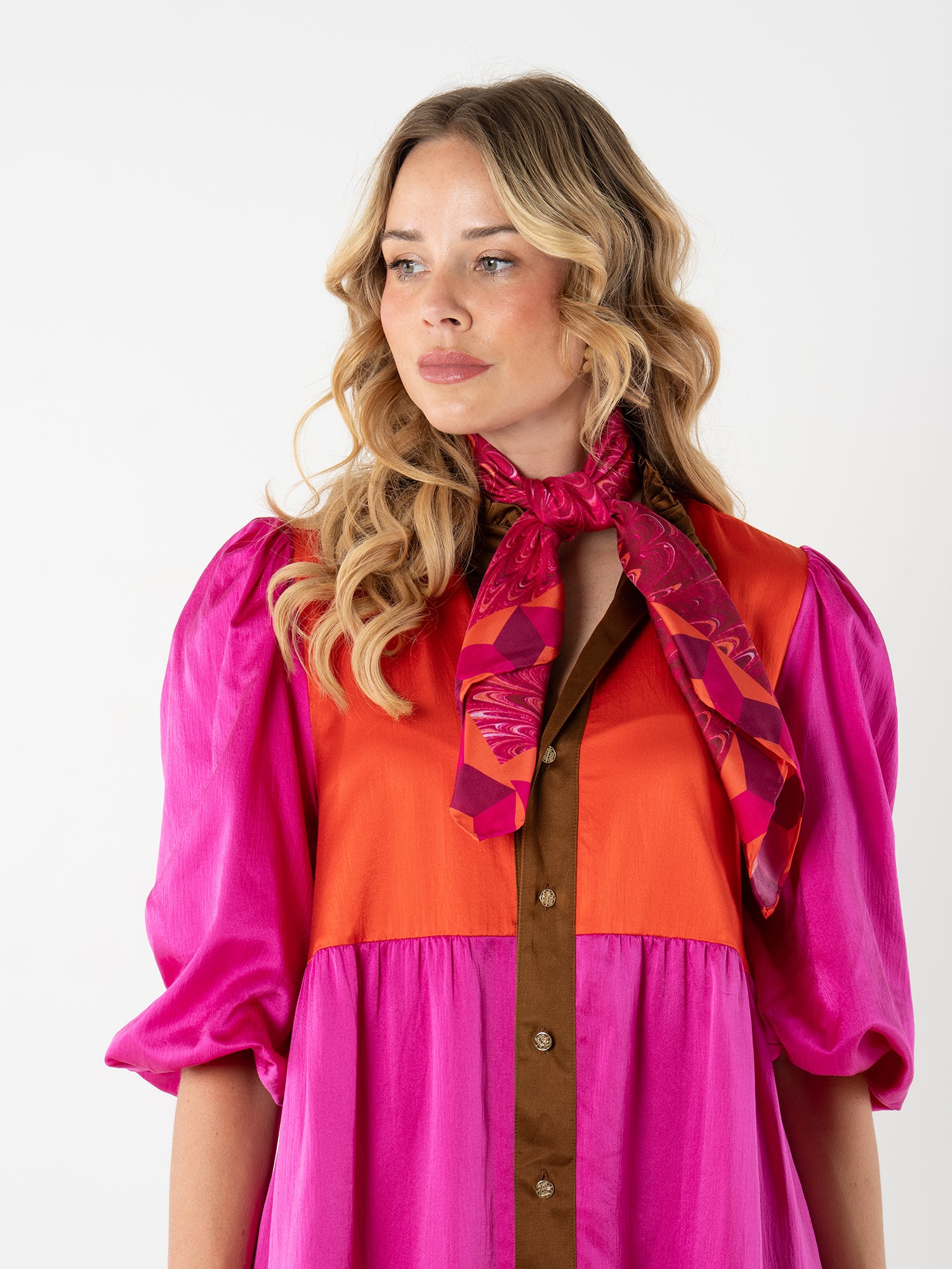 Hand-Stitched Silk Scarf