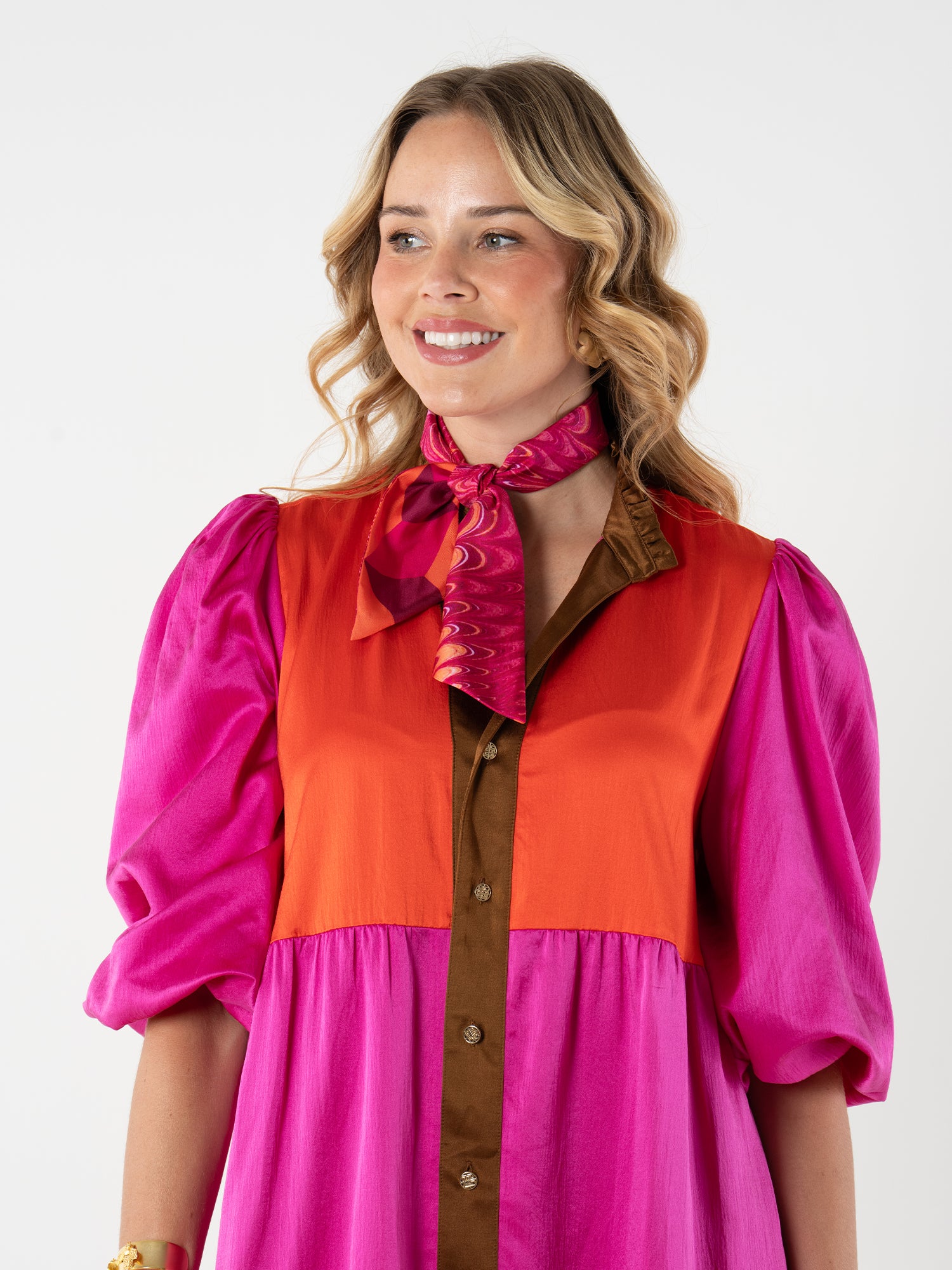 Hand-Stitched Silk Scarfette