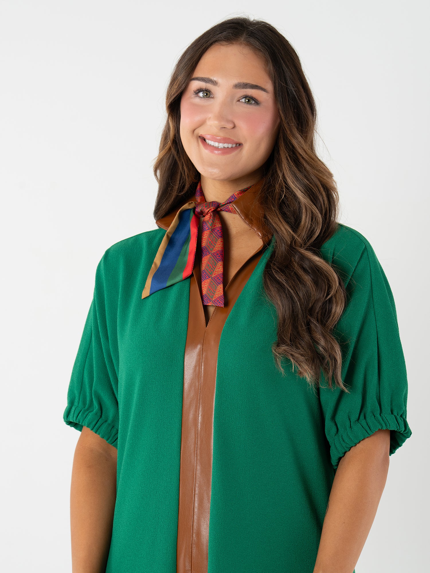 Hand-Stitched Silk Scarfette