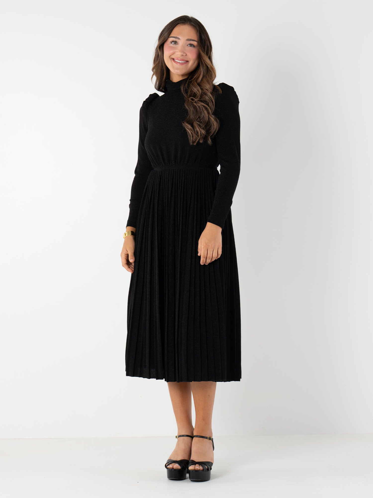 スカート andmary Tess blouse mini dress black Corinne Dress