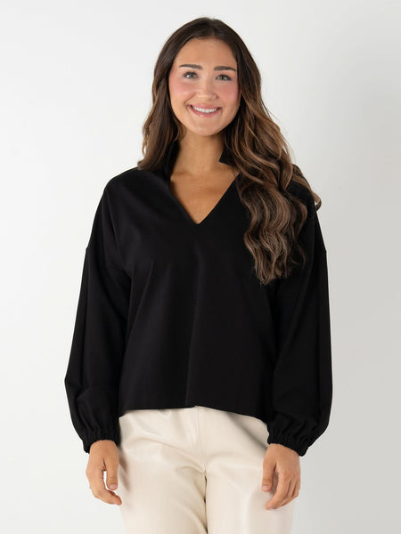 Long-sleeve Poppy in Black Ponte – Emily McCarthy