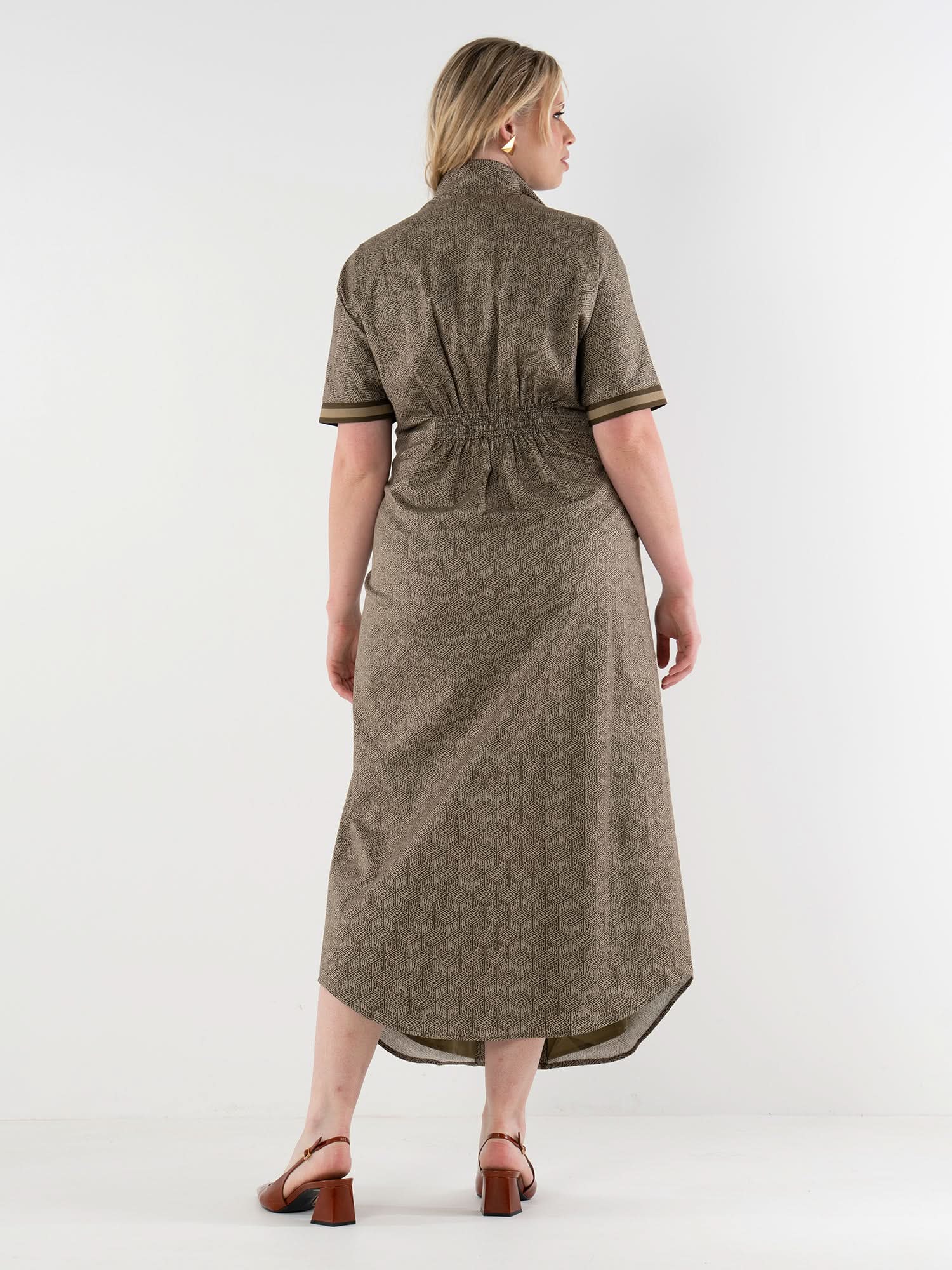 Georgia Dress in Green Tonal Monogram L Georgia Dress in Green Tonal Monogram L