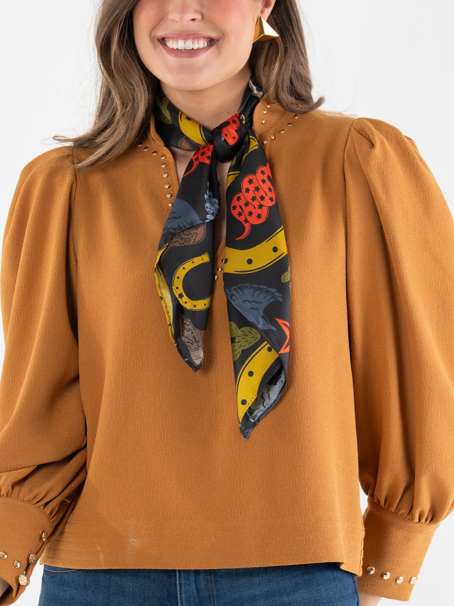 Hand-Stitched Silk Scarf