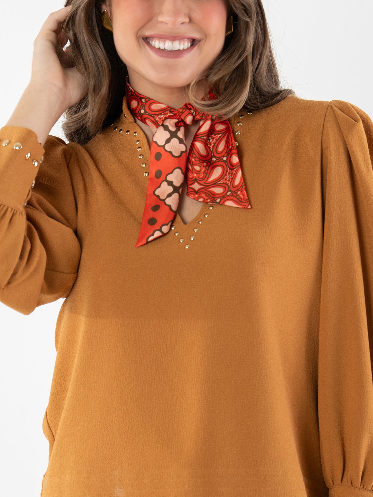 Hand-Stitched Silk Scarfette