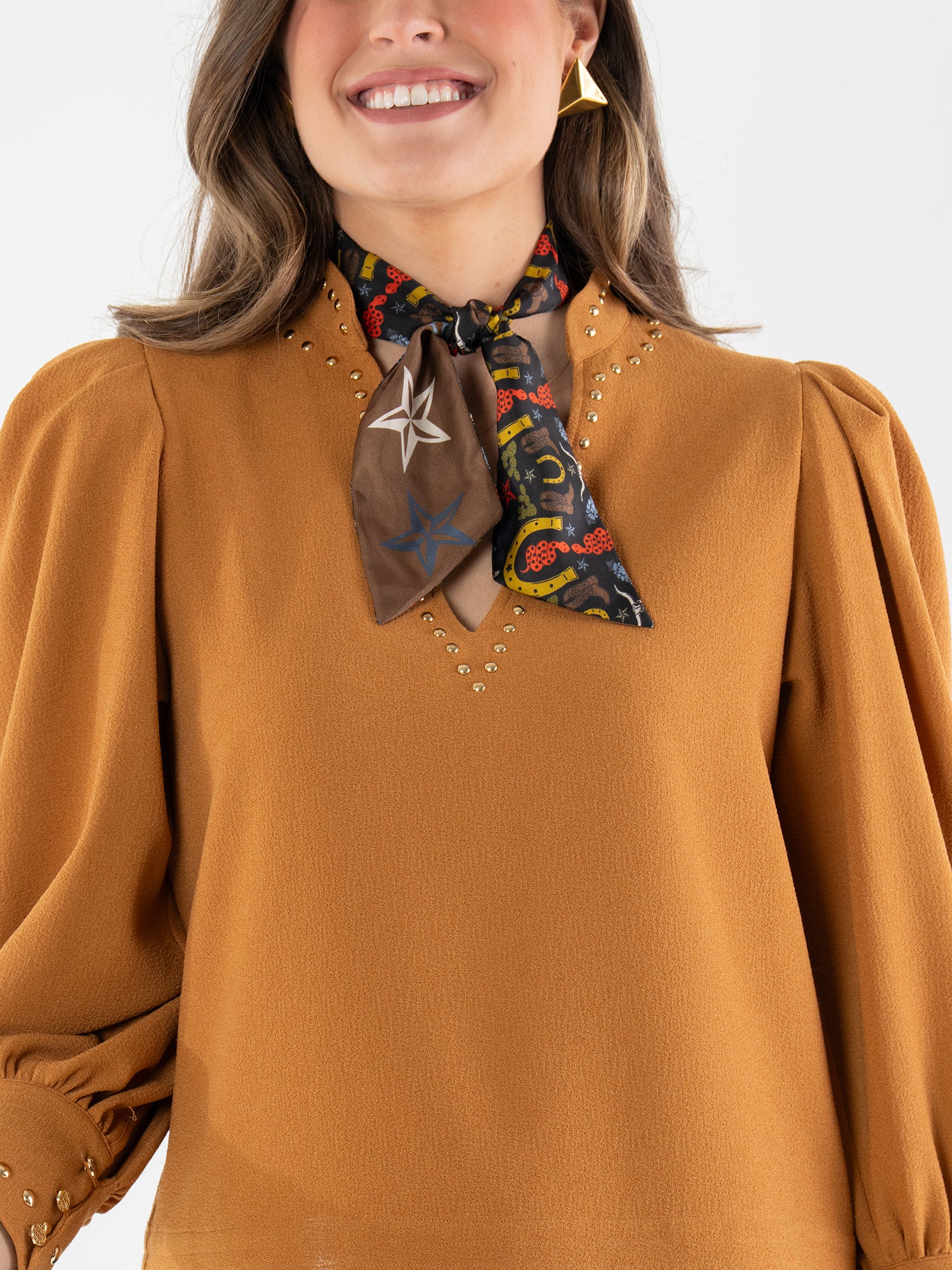 Hand-Stitched Silk Scarfette