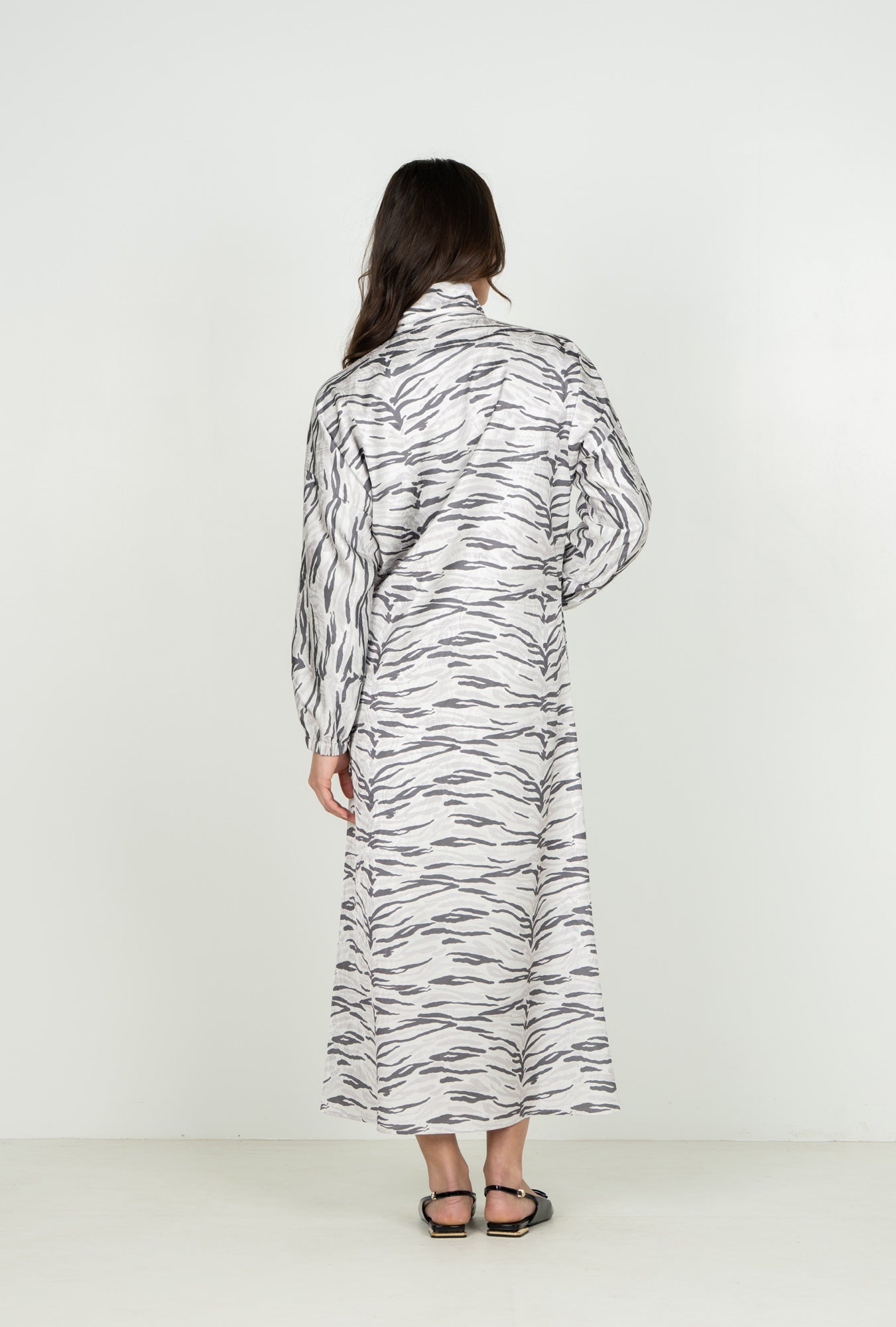 Long-Sleeve Poppy Maxi