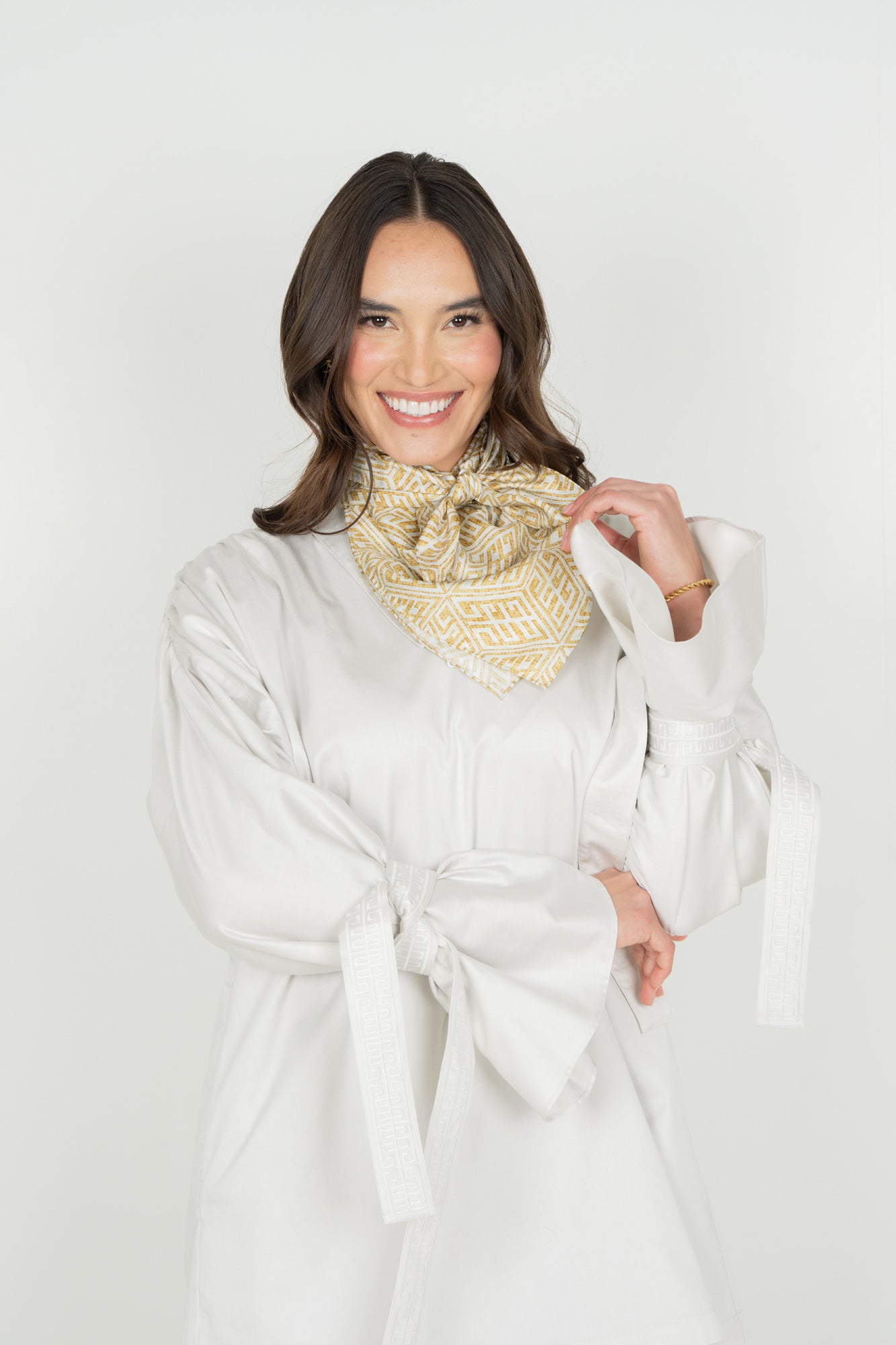 Hand-Stitched Silk Scarf