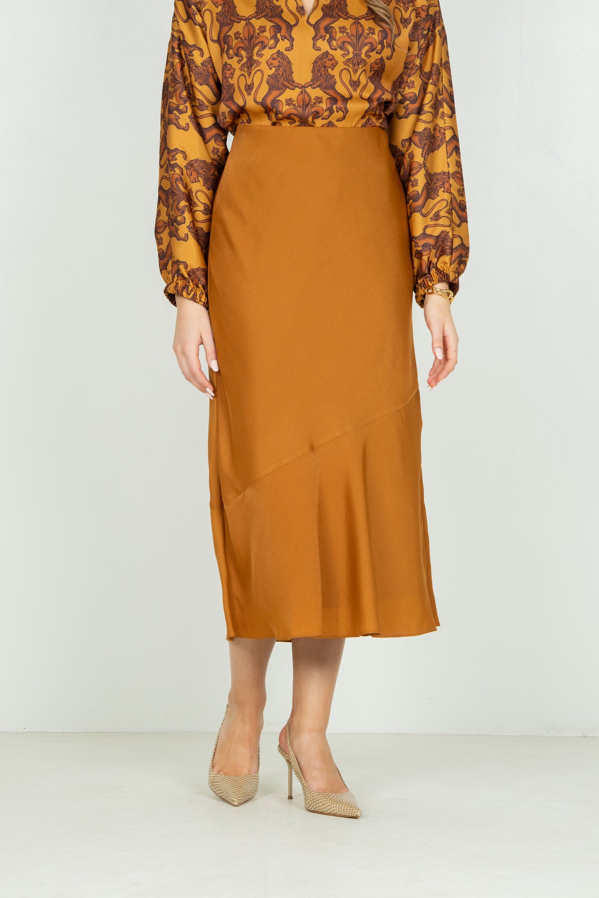 Bias Midi Skirt