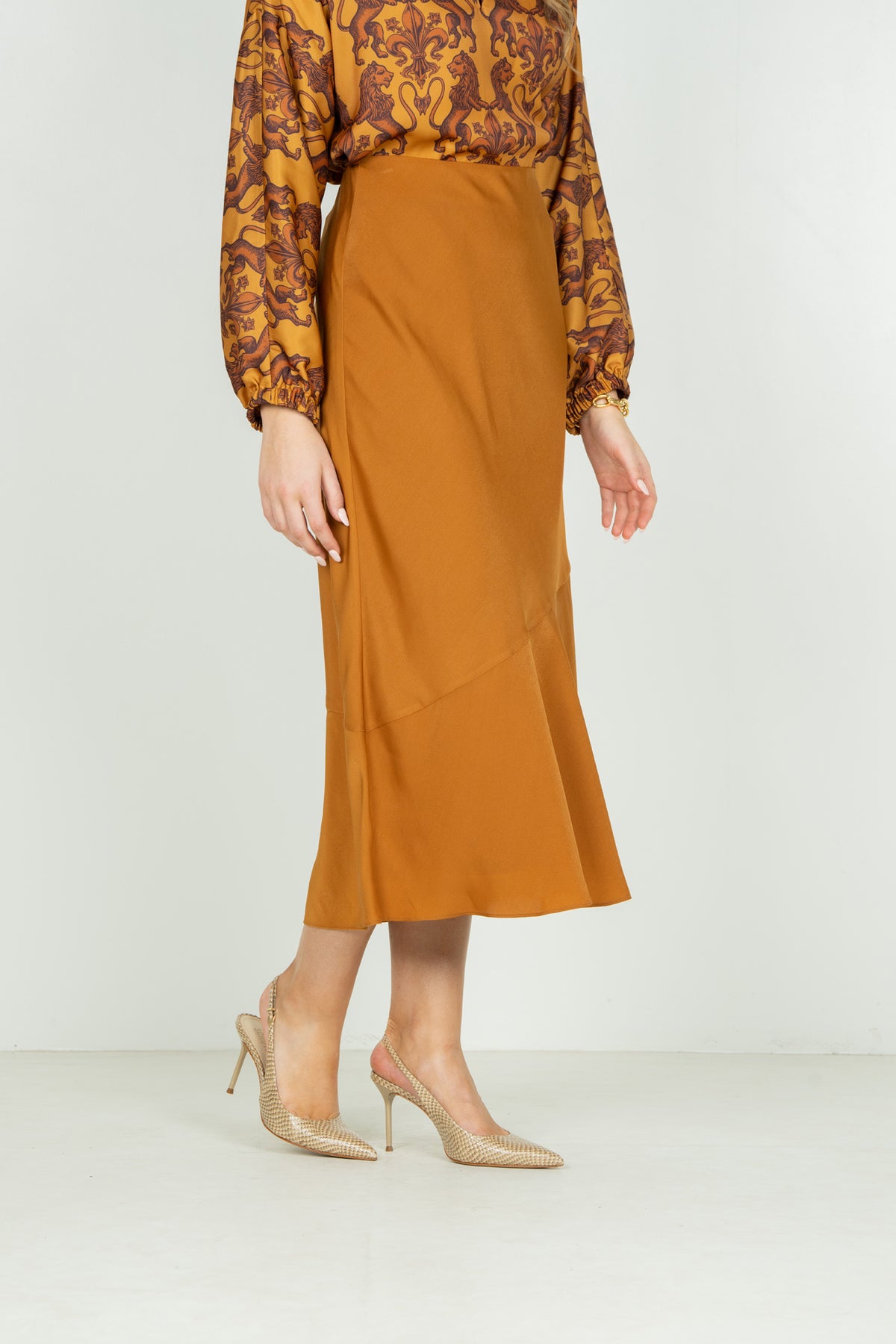 Bias Midi Skirt