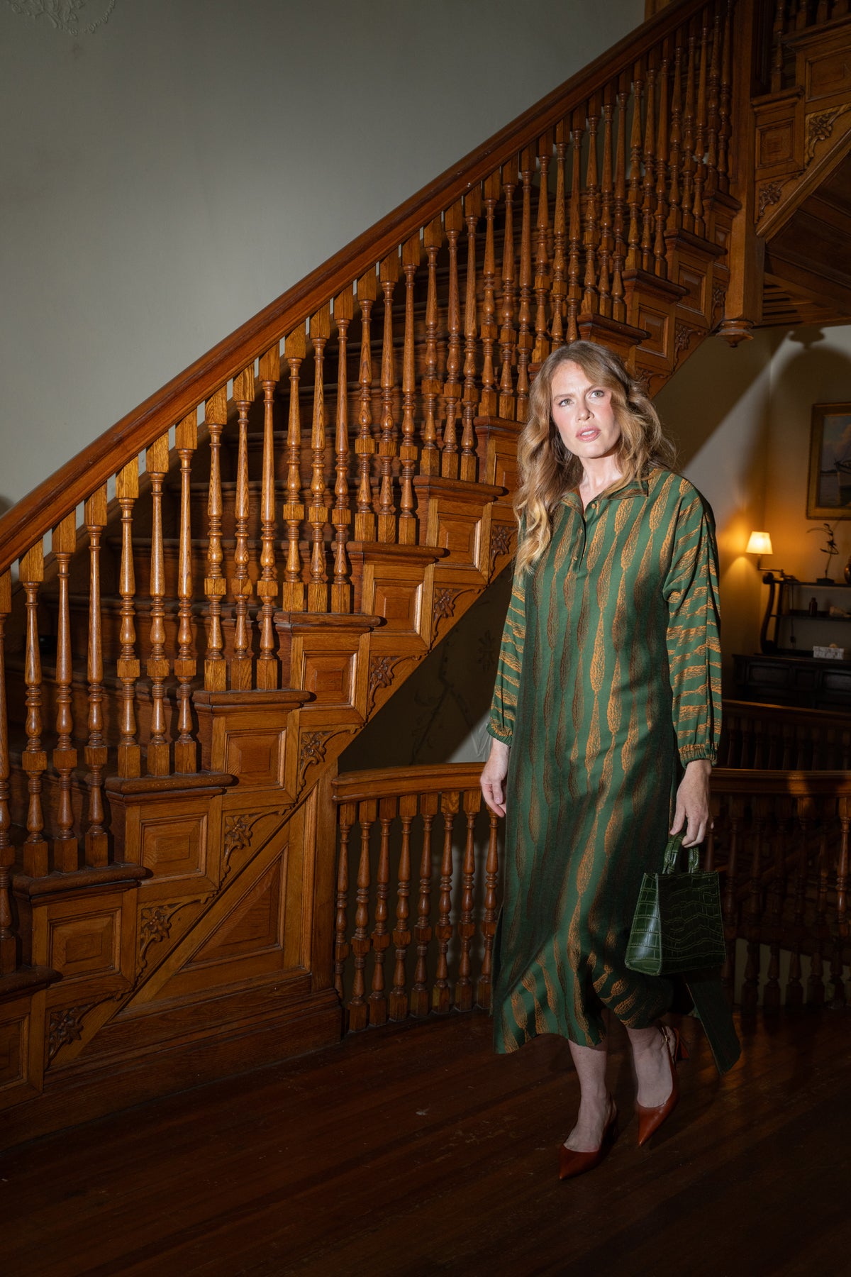Long-Sleeve Poppy Maxi