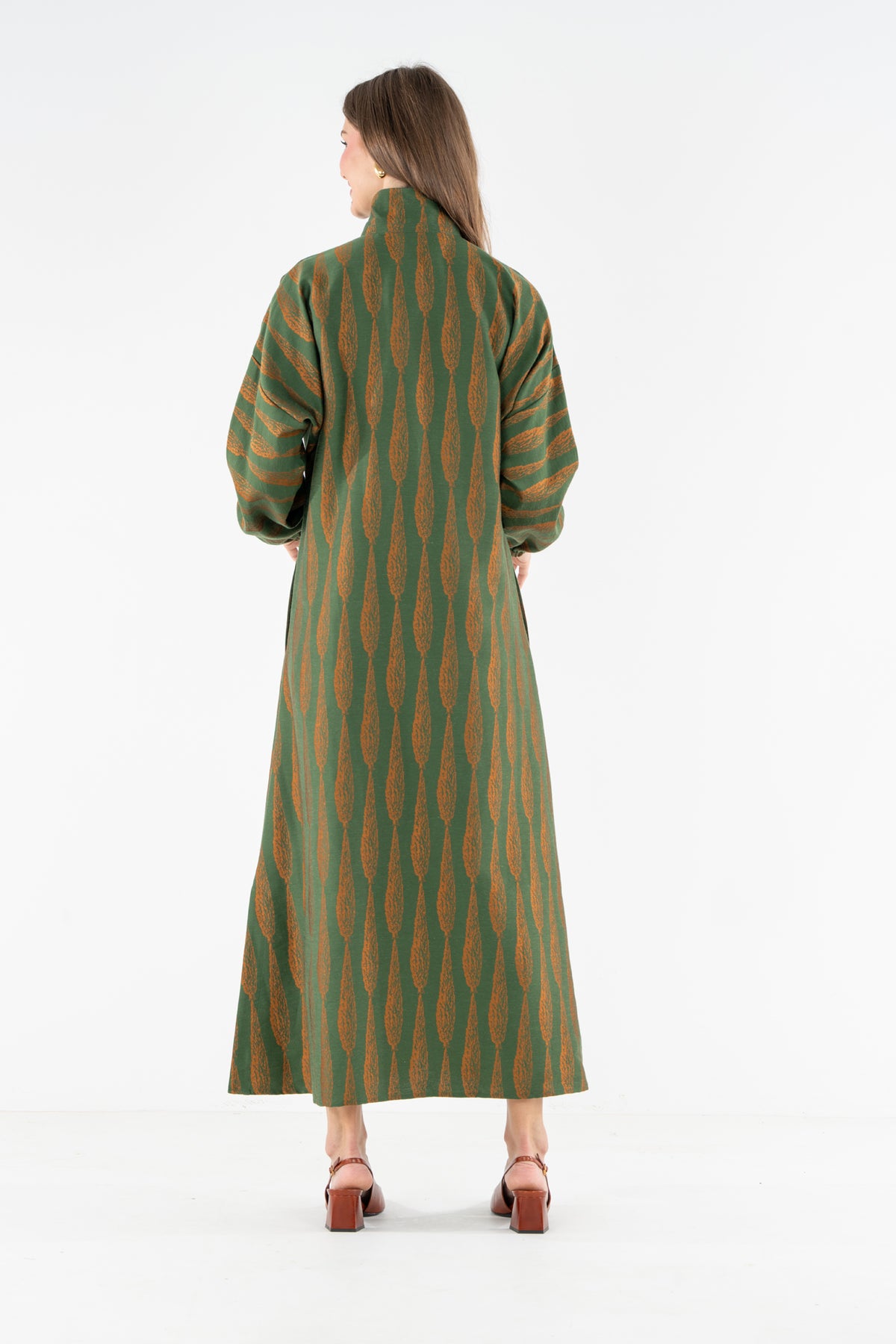 Long-Sleeve Poppy Maxi