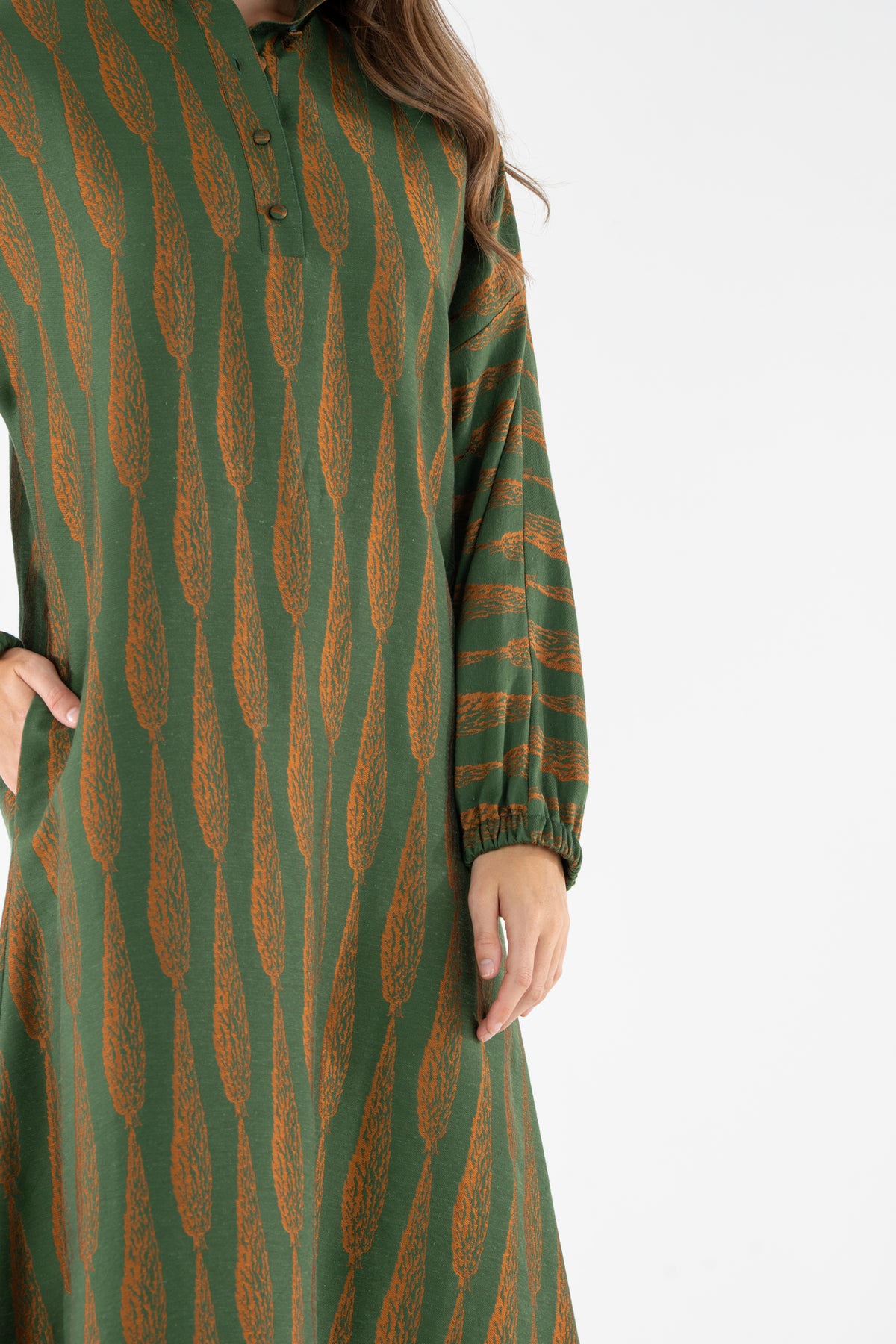 Long-Sleeve Poppy Maxi