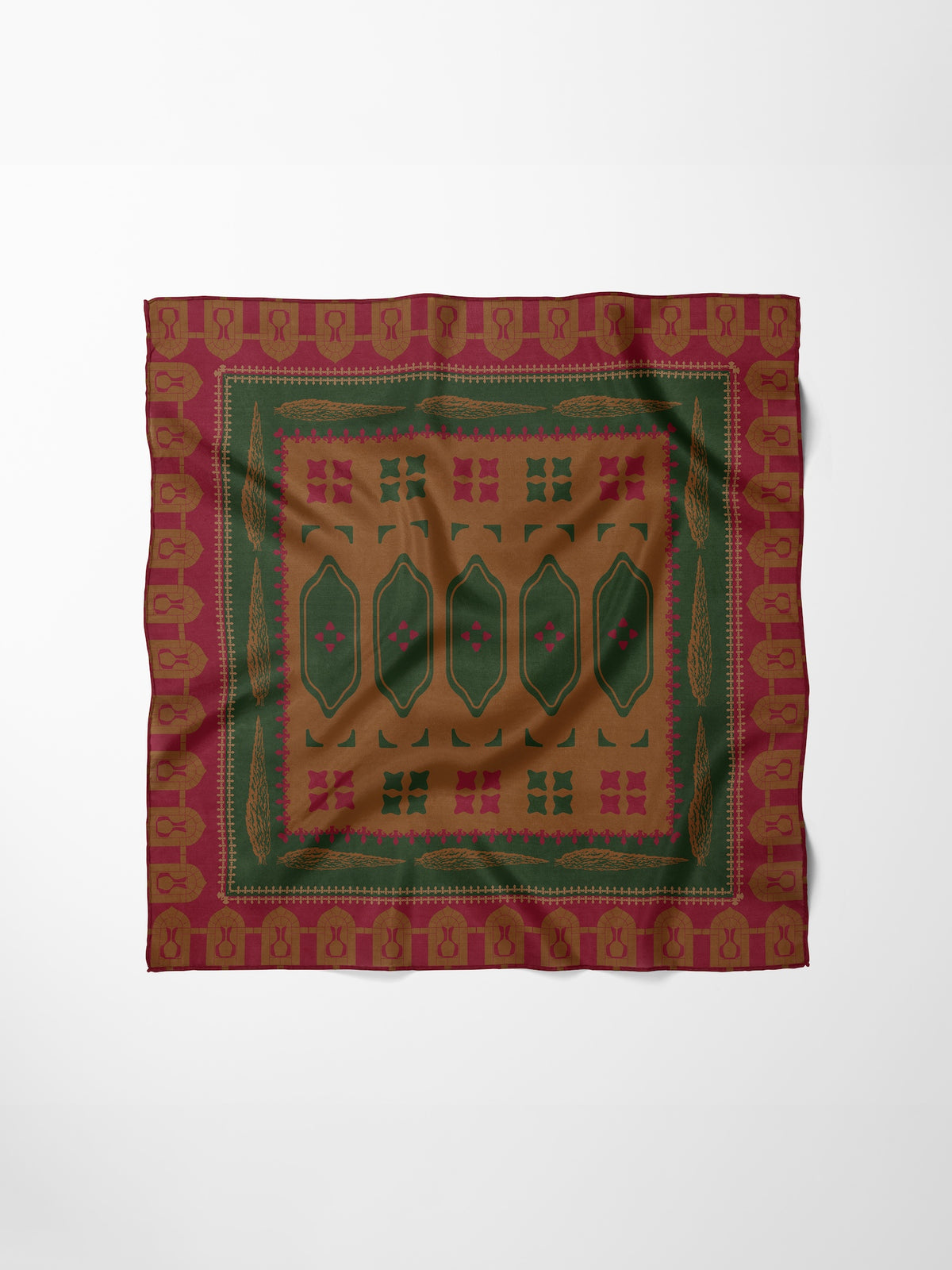 Hand-Stitched Silk Scarf