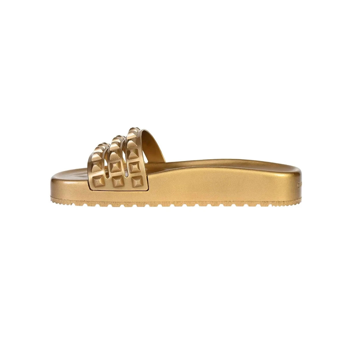 Franco 3 Strap Slide Sandals - Gold