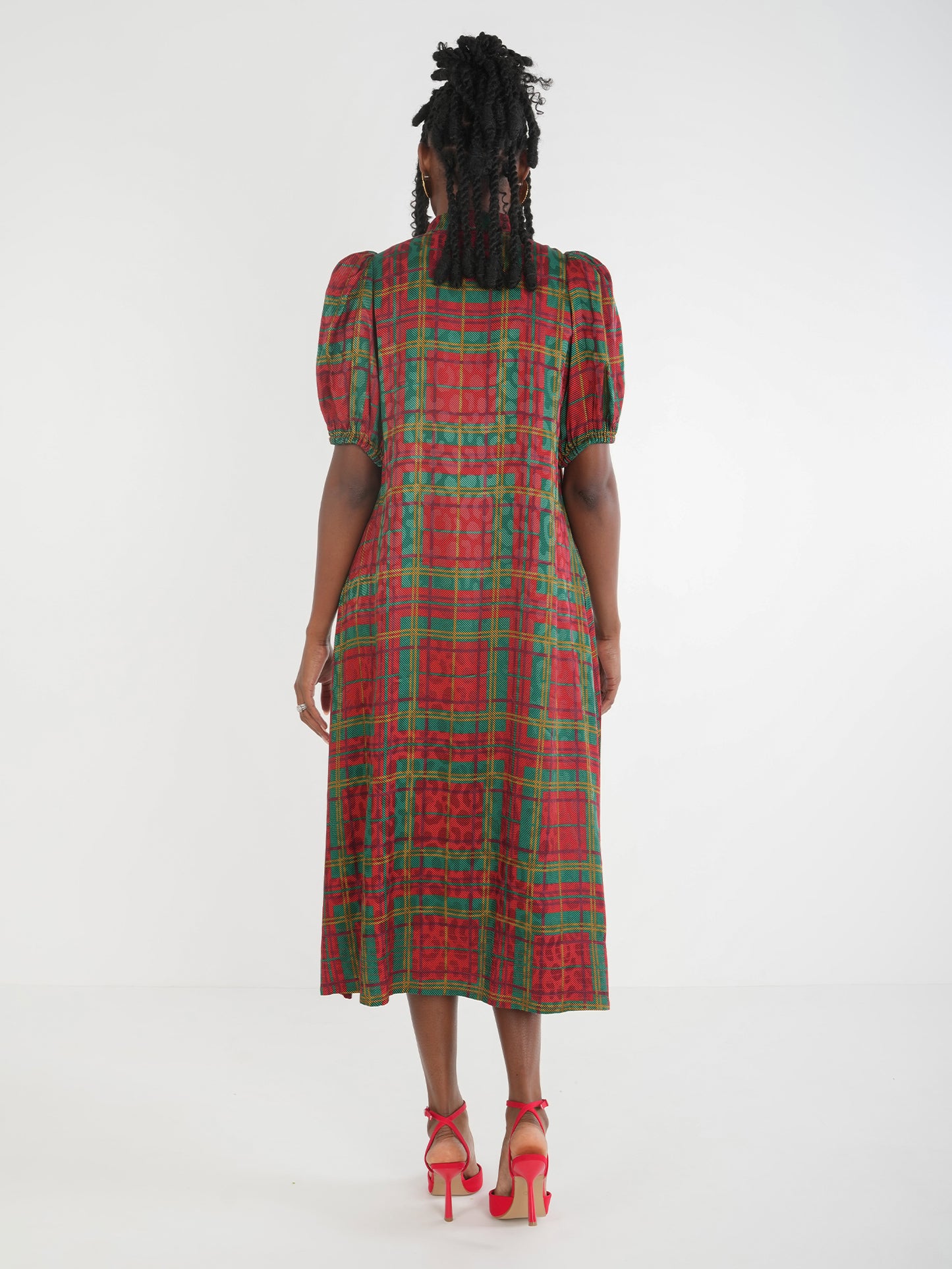 Hampton Dress - Tartan Cheetah