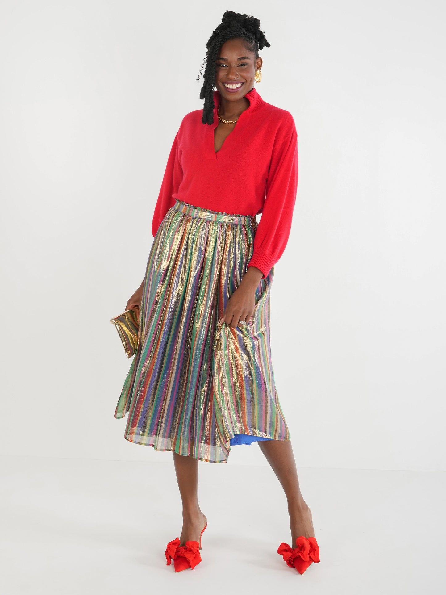 Pleated Midi